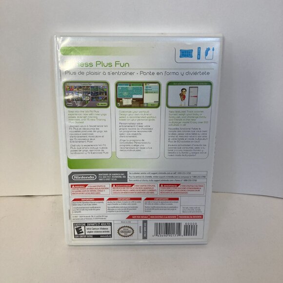 Wii Fit Plus Nintendo Wii Works Complete Video Game 2009 No Board - Picture 6 of 7
